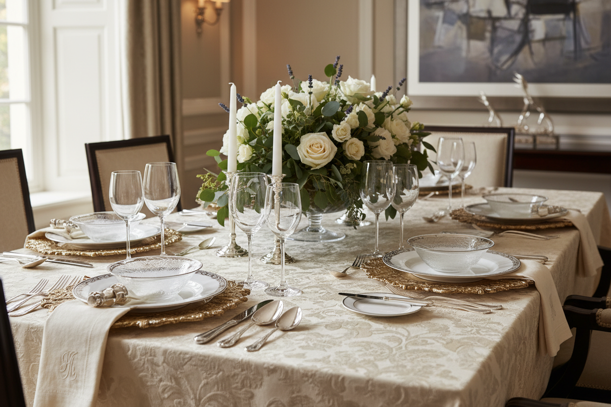 lifestyle image from the charger plates collection